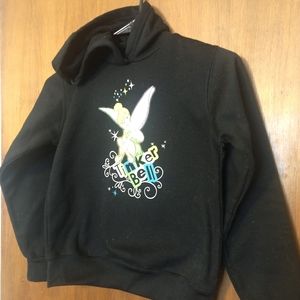 Girls Disney Fairies Tinkerbell black hoodie